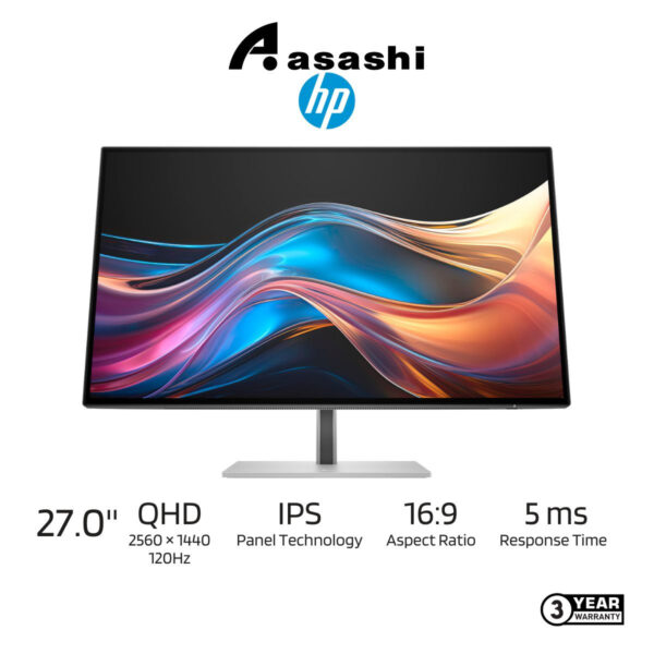HP Series 7 Pro 727pu 27 inch QHD Thunderbolt 4 Monitor