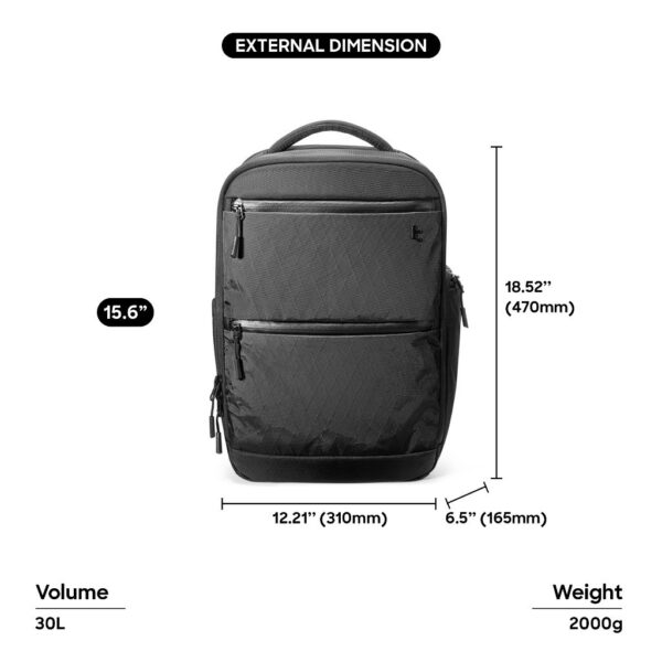 Tomtoc Techpack T73 X-PAC Laptop Backpack Premium Men Bag Techpack M-Book Bag - Beg Lelaki