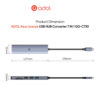 ADOL 7-in-1 USB-C Hub - 4K HDMI, SD/TF, USB 3.0 x1, USB 2.0 x2, PD 100W, Aluminum Alloy