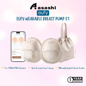 EUFY S1 Wearable Breast Pump | HeatFlow Technology | Hospital-Grade Suction | Ultra-Quiet | Smart App Control