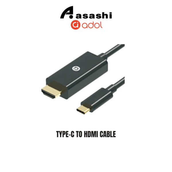 ADOL Type-C to HDMI Cable (1.8M) - 4K@30Hz, PVC, Type-C Input to HDMI Output