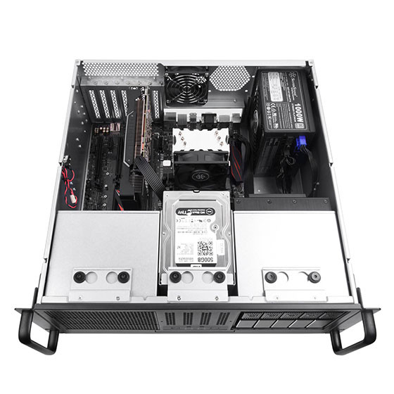 Silverstone RM41-H08 4U form factor 5 x 3.5” Hot-swappable and 3 x 5.25" server chassis