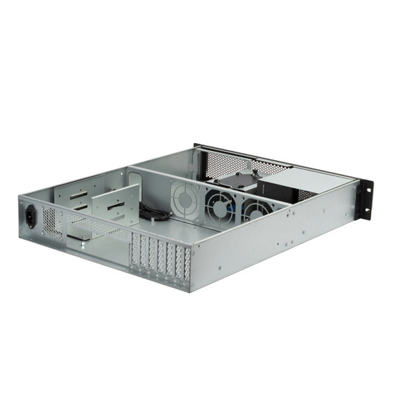 Silverstone RM23-502 2U dual 5.25" drive bay ATX rackmount industrial storage server chassis with USB 3.1 Gen1 interface