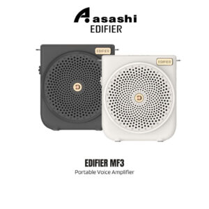 14ad3d119a99cde981c80e0ccd746756.jpeg Edifier MF3 Portable Voice Amplifier | Anti-Howling Microphone Black White