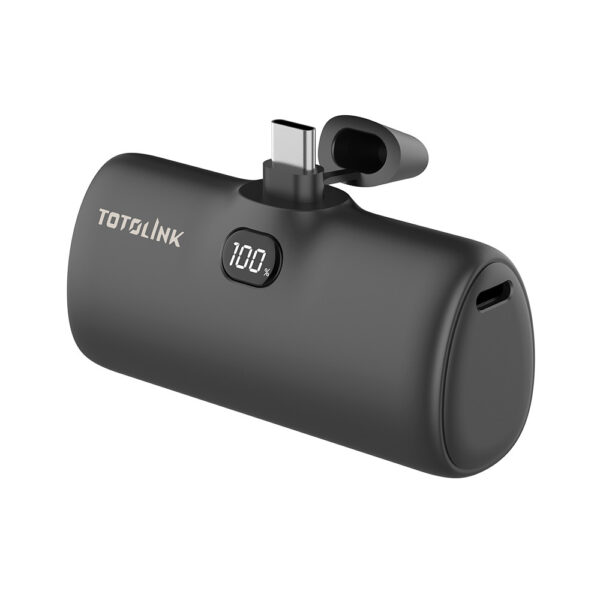 TOTOLINK iPuppy5000C 5000mAh Mini Digital Display Capsule Fast Charge Power Bank (Type-C)