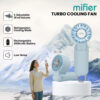 Mifier MF300 PRO Portable Turbo Cooling Fan High Speed Cooling mini Fan Cooling Sheet Rechargeable Fan