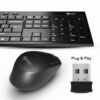 Dmes DMS1-M7 Wireless Mouse Bluetooth 5.3 Dual Mode 2.4GHz 2400 DPI Type C Rechargeable 6 Button for M*c Windows