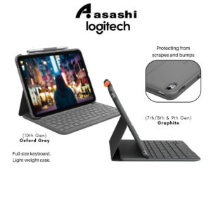 Logitech SLIM FOLIO for i4ad (7th/8th & 9th Gen) 920-009469 | (10th Gen) 920-011432
