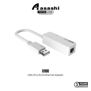 TOTOLINK U100 USB 2.0 to RJ45 Ethernet Adapter