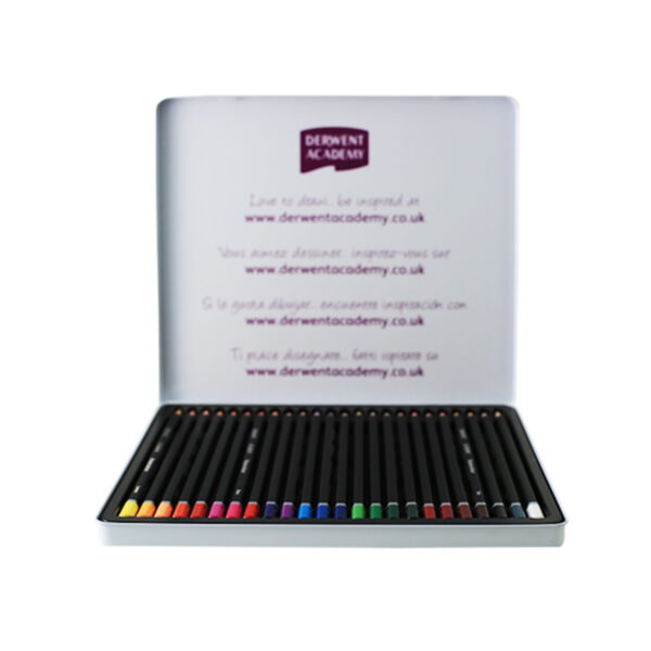 Derwent Academy Watercolor Pencils 24 Tin - 2301942A