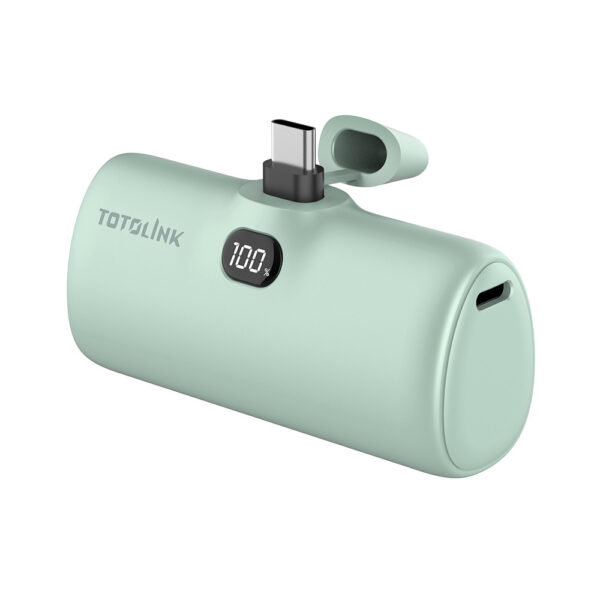 TOTOLINK iPuppy5000C 5000mAh Mini Digital Display Capsule Fast Charge Power Bank (Type-C)