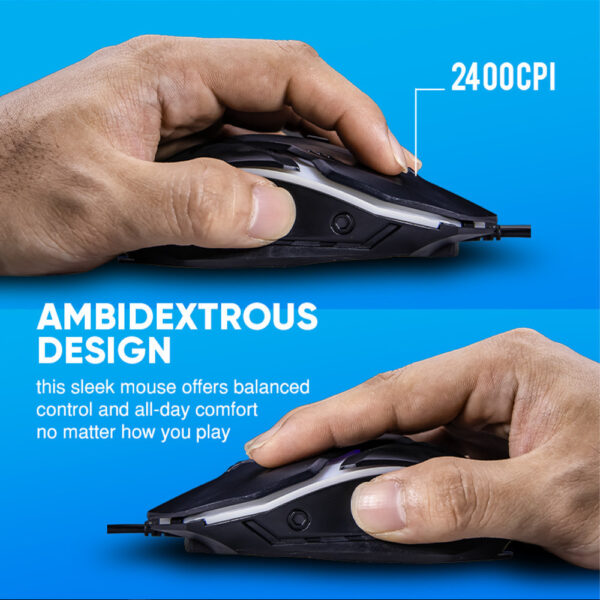 Alcatroz X-Craft Basecamp Wired 4-in-1 Combo 104 Keyboard/Gaming Mouse/Headset/Mousepad