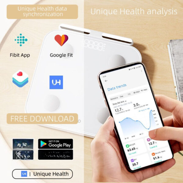 Mifier K90 Pro Smart Scale with Electrodes Smart Full Body Composition Analysis Scale Rechargeable Bluetooth