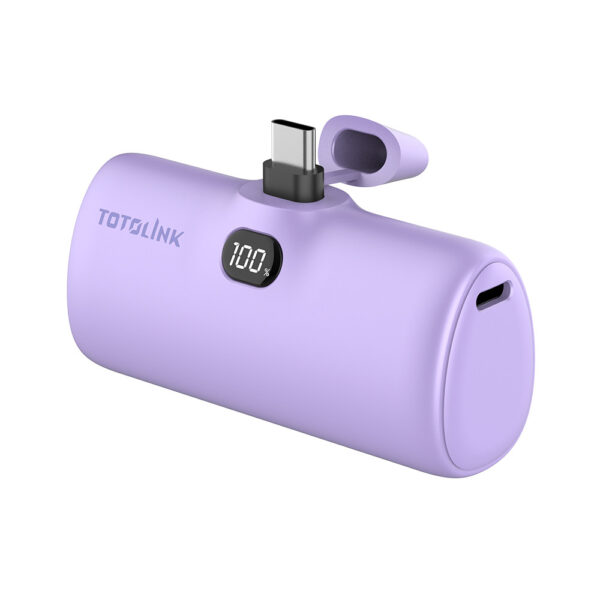 TOTOLINK iPuppy5000C 5000mAh Mini Digital Display Capsule Fast Charge Power Bank (Type-C)