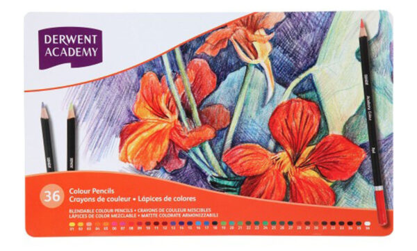 Derwent Academy Color Pencils 36 Tin - 2300225A