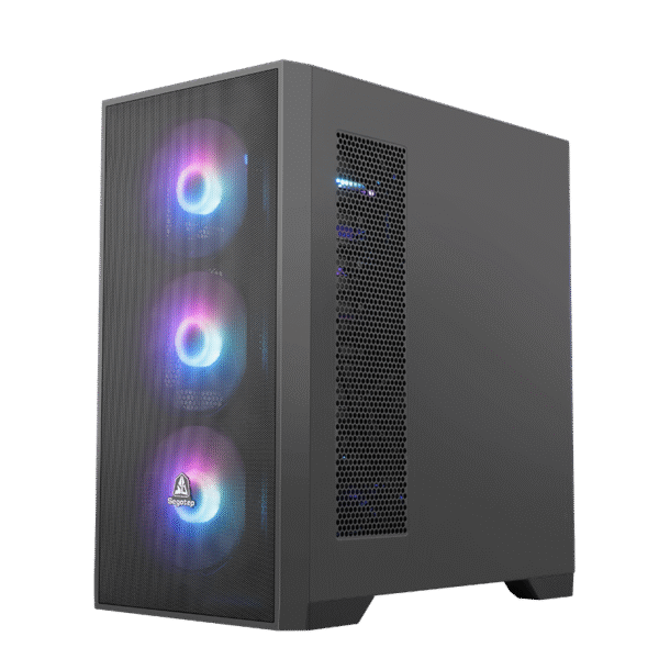 Segotep AERIS CS1 (Black) ATX Server Casing (Support 8 HDD)