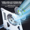 Glink ( NC72-BLACK ) Angle Adjustable 15.9-inch Aluminum Laptop Stand With Cooling Fan