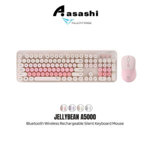 92ebba18730c721e9bf0191479fd7dd5.jpeg Alcatroz Jellybean A5000 Bluetooth Wireless Rechargeable Silent Keyboard Mouse Combo | Wireless 2.4G