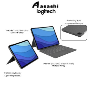 Logitech COMBO TOUCH for i4ad PRO 11" (1st/2nd/3rd/4th Gen) 920-010150 / PRO 12" (5th/6th Gen) 920-010215
