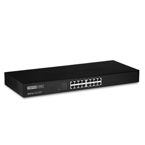 9567a1d71462991df0d70ca6788f1e36.jpeg TOTOLINK SW16 16-Ports 10/100Mbps Desktop Switch ( Rack Mount )