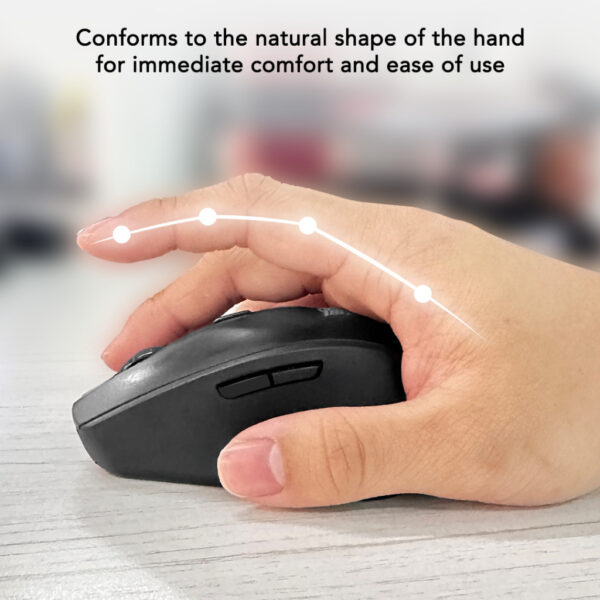 Dmes DMS1-M7 Wireless Mouse Bluetooth 5.3 Dual Mode 2.4GHz 2400 DPI Type C Rechargeable 6 Button for M*c Windows
