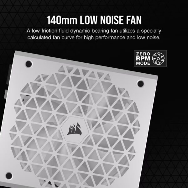 Corsair RMx SHIFT Series RM850x (850W) / RM1000x (1000W) / RM1200x (1200W) ATX3.1 PCIE5.0 80+ Gold, Fully Modular Power Supply (White) - 10-Year Warranty