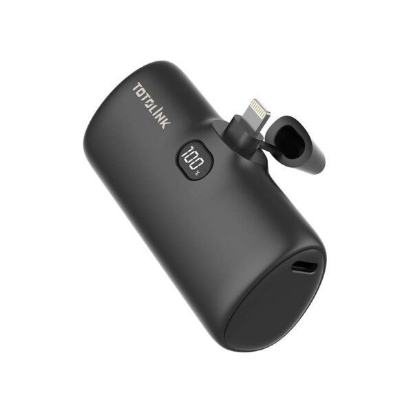 TOTOLINK iPuppy5000L 5000mAh Mini Digital Display Capsule Fast Charge Power Bank (Lightning)
