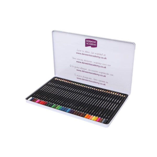 Derwent Academy Color Pencils 36 Tin - 2300225A