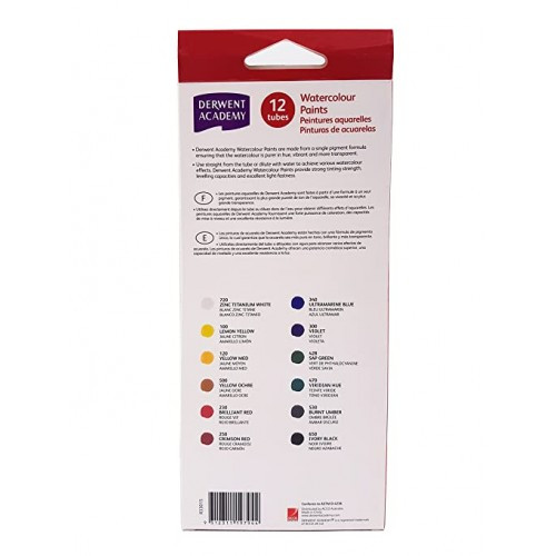 Derwent Academy Watercolor Paints 12 pack - R33015