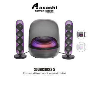 Harman Kardon SoundSticks 5 2.1-channel Bluetooth Speaker with HDMI and Engaging Lighting