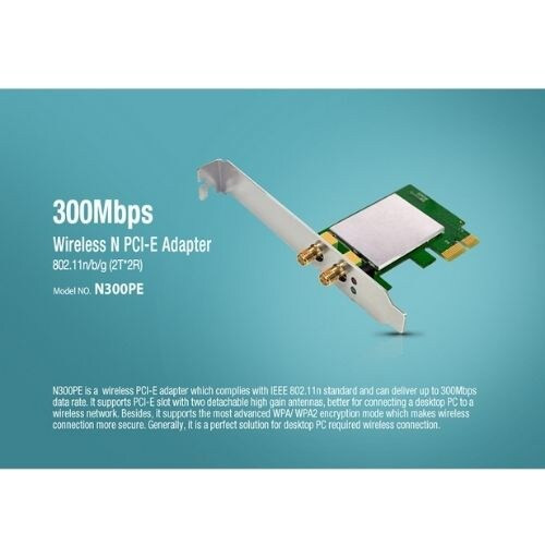 f0a593d5f6721aae49cbce46819d4001.jpeg TOTOLINK N300PE 300Mbps PCIe WiFi LAN Card