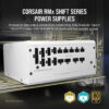Corsair RMx SHIFT Series RM850x (850W) / RM1000x (1000W) / RM1200x (1200W) ATX3.1 PCIE5.0 80+ Gold, Fully Modular Power Supply (White) - 10-Year Warranty