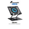 Glink ( NC72-BLACK ) Angle Adjustable 15.9-inch Aluminum Laptop Stand With Cooling Fan