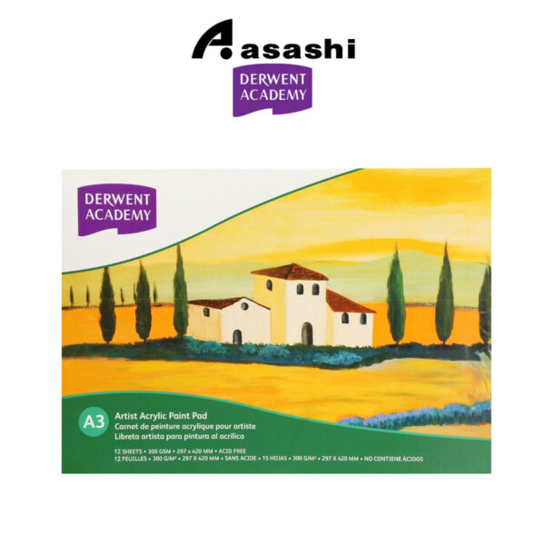 Derwent Academy Artist Acrylic Pad A3 Landscape R31210F
