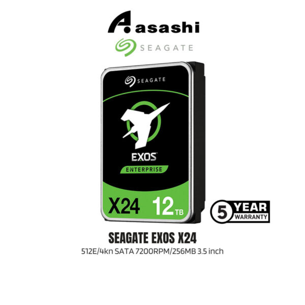 f80eee8d7c57aaf3840fd80419bd2254.jpeg SEAGATE EXOS X24 512E/4kn SATA 7200RPM/256MB 3.5 inch Internal Hard Drive HDD