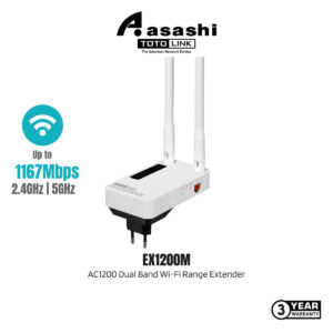 fca2b32b5c8ab17f30e118706dba347c.jpeg TOTOLINK EX1200M 2x5dBi AC1200 (APP SETUP) MIMO 2.4GHz + 5GHz Dual Band Wireless WiFi Extender / Repeater / Access Point