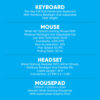 Alcatroz X-Craft Basecamp Wired 4-in-1 Combo 104 Keyboard/Gaming Mouse/Headset/Mousepad
