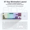 AULA F87 Gasket Mechanical Keyboard 87 Key RGB Tri-Mode Wired Bluetooth 2.4G Gasket Structure Hot-swap Gaming Keyboard