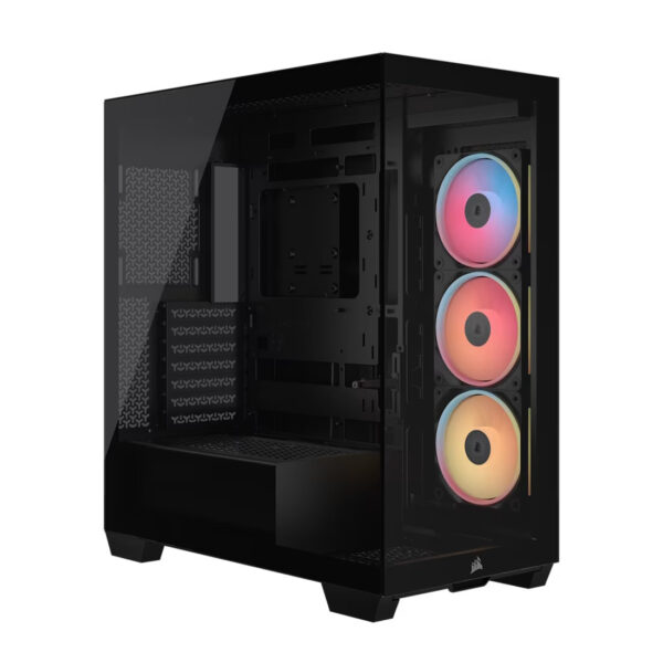 04c37728f1858db32c2b8f389830fb90.jpeg CORSAIR 3500X LX-R (Black/White) RGB iCUE LINK Mid-Tower PC Case (iCUE LINK LX120-R Reverse x3)