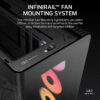 CORSAIR FRAME 4500X RS-R ARGB (Black/White) Panoramic Glass Mid-Tower PC Case (RS120R x3)