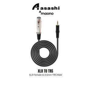 0f804386de6be087d6c6fbbf41e1ed65.jpeg Maono HiFi Audio Microphone Cable XLR FEMALE TO 3.5MM TRS MALE – XLR Female to Mini Jack Aux Mic Cord for PM360TR/A03/A03T/PM325S/PM325T/BM800 (3.5 mm) XLR to TRS