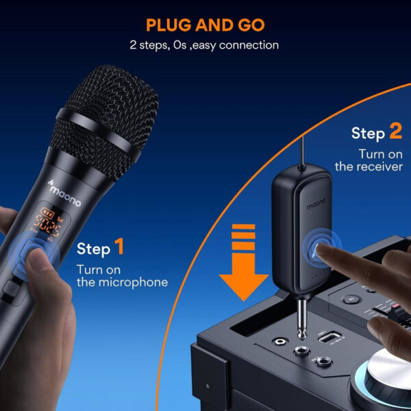Maono WM7601 A1 Wireless Dynamic Mic (One to One) (1 yrs Limited Hardware Warranty)