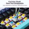 AULA F87 Gasket Mechanical Keyboard 87 Key RGB Tri-Mode Wired Bluetooth 2.4G Gasket Structure Hot-swap Gaming Keyboard
