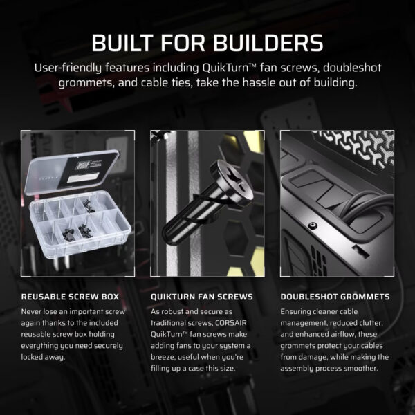 CORSAIR iCUE LINK 9000D AIRFLOW (Black/White) Super-Tower Case