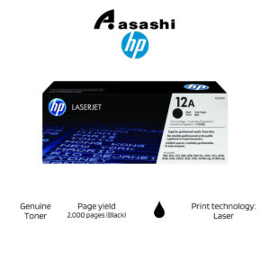 HP 12A Black Original LaserJet Toner Cartridge Q2612A