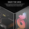 2f5071b3e899ba74ef8dcae3252b7e34.jpeg CORSAIR FRAME 4500X LX-R RGB LINK (Black/White) Panoramic Glass Mid-Tower PC Case (LX120R x3)