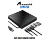 Glink 8in1 Fast Speed USB3.0 External DVD Drive Burner/ Writer