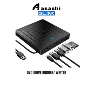 Glink 8in1 Fast Speed USB3.0 External DVD Drive Burner/ Writer