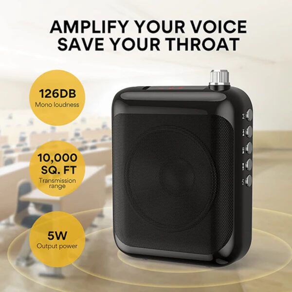 38fc357e1e4ea2763d44d990e44d98cf.jpeg MAONO AU-C01 Portable Voice Amplifier with Waistband and LED Display (1 yrs Limited Hardware Warranty)