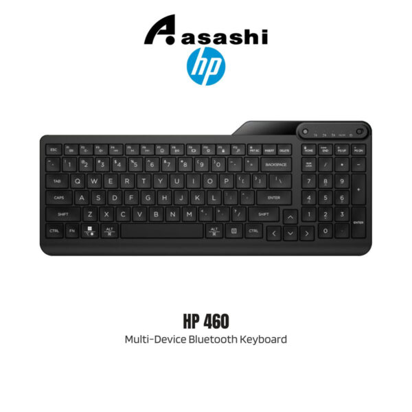 40463a57602f5d417dfa249960664b8a.jpeg HP 460 Multi-Device Bluetooth Keyboard Black 7N7B8AA
